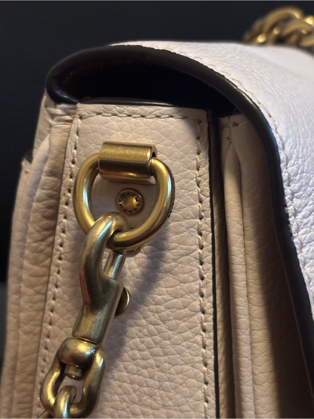 Coach Ivory Crossbody Bag with Gold Accents - Picture 11 of 15